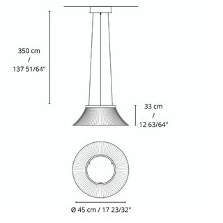 Martinelli Luce Plissé suspension lamp LED anthracite - Buy now on ShopDecor - Discover the best products by MARTINELLI LUCE design