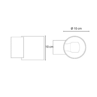 Martinelli Luce Tube wall lamp white diam. 10 cm - Buy now on ShopDecor - Discover the best products by MARTINELLI LUCE design