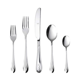 Mepra Diamante 5-piece flatware set stainless steel - Buy now on ShopDecor - Discover the best products by MEPRA design