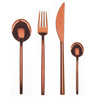 Mepra Due 24-piece flatware set Mepra Bronze - Buy now on ShopDecor - Discover the best products by MEPRA design