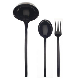 Mepra Due 3-piece serving set Mepra Black Gold - Buy now on ShopDecor - Discover the best products by MEPRA design