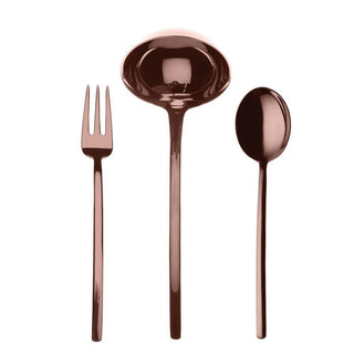 Mepra Due 3-piece serving set Mepra Bronze - Buy now on ShopDecor - Discover the best products by MEPRA design