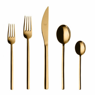 Mepra Due 20-piece flatware set Mepra Gold - Buy now on ShopDecor - Discover the best products by MEPRA design