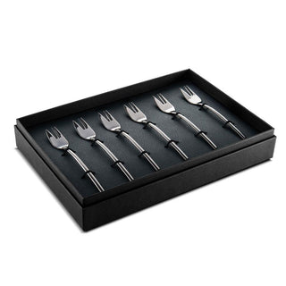 Mepra Due set 6 cake forks Mepra Black Gold - Buy now on ShopDecor - Discover the best products by MEPRA design