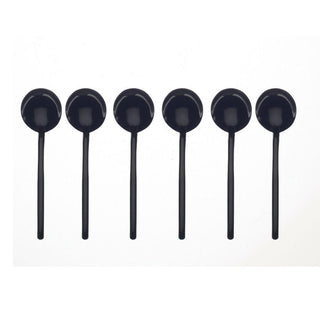 Mepra Due set 6 moka spoons black gold - Buy now on ShopDecor - Discover the best products by MEPRA design