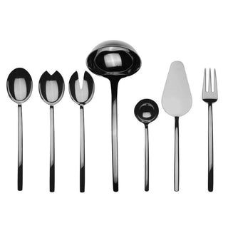 Mepra Due 7-piece full serving set Mepra Black Gold - Buy now on ShopDecor - Discover the best products by MEPRA design