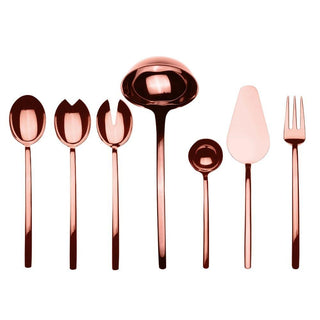 Mepra Due 7-piece full serving set Mepra Bronze - Buy now on ShopDecor - Discover the best products by MEPRA design