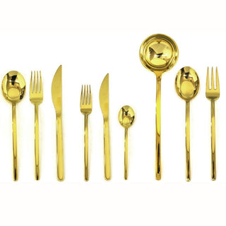 Mepra Due 75-piece flatware set Mepra Gold - Buy now on ShopDecor - Discover the best products by MEPRA design