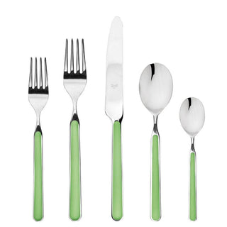 Mepra Fantasia 5-piece flatware set Mepra Fantasia Apple Green - Buy now on ShopDecor - Discover the best products by MEPRA design