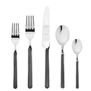 Mepra Fantasia 5-piece flatware set Mepra Fantasia Black - Buy now on ShopDecor - Discover the best products by MEPRA design