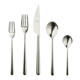 Mepra Linea 20-piece flatware set Mepra Champagne - Buy now on ShopDecor - Discover the best products by MEPRA design