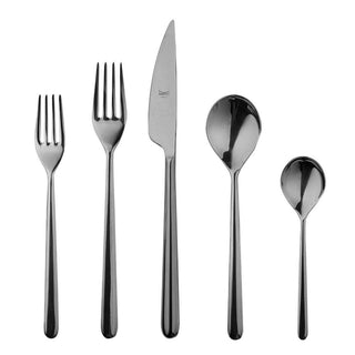 Mepra Linea 20-piece flatware set Mepra Black Gold - Buy now on ShopDecor - Discover the best products by MEPRA design