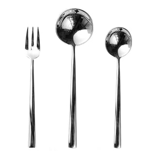 Mepra Movida 3-piece serving set stainless steel - Buy now on ShopDecor - Discover the best products by MEPRA design