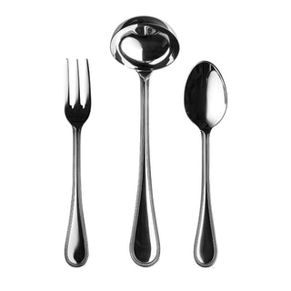 Mepra Perla 3-piece serving set stainless steel - Buy now on ShopDecor - Discover the best products by MEPRA design