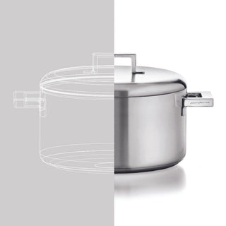 Mepra Stile by Pininfarina casserole two handles diam. 22 cm. stainless steel - Buy now on ShopDecor - Discover the best products by MEPRA design