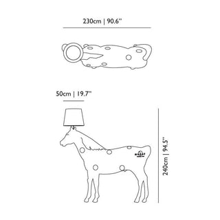Moooi Horse poliester floor lamp black by Front - Buy now on ShopDecor - Discover the best products by MOOOI design