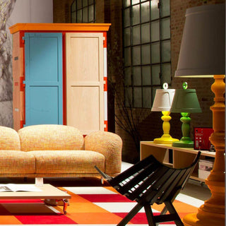 Moooi Paper Patchwork #9 yellow table lamp with white lampshade Buy now on Shopdecor