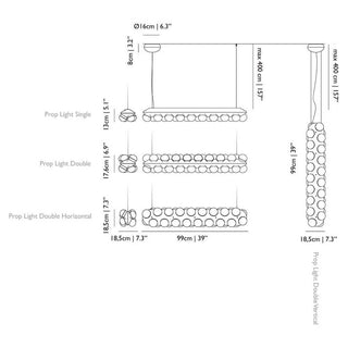 Moooi Prop Light Double Horizontal dimmable LED suspension lamp - Buy now on ShopDecor - Discover the best products by MOOOI design