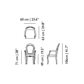 Moooi Smoke Dining Armchair with burnt wood arms - Buy now on ShopDecor - Discover the best products by MOOOI design