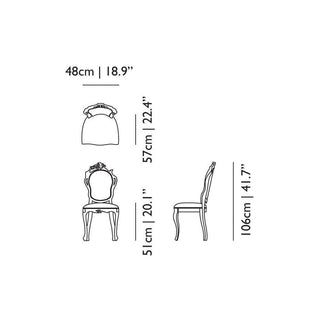 Moooi Smoke Dining Chair upholstered in burnt wood - Buy now on ShopDecor - Discover the best products by MOOOI design