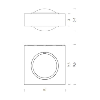 Nemo Lighting Fix Double Emission LED wall lamp - Buy now on ShopDecor - Discover the best products by NEMO CASSINA LIGHTING design