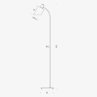 Nemo Lighting Lampe de Bureau Reading floor lamp - Buy now on ShopDecor - Discover the best products by NEMO CASSINA LIGHTING design