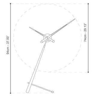 Nomon Puntero desk clock made of wood - Buy now on ShopDecor - Discover the best products by NOMON design