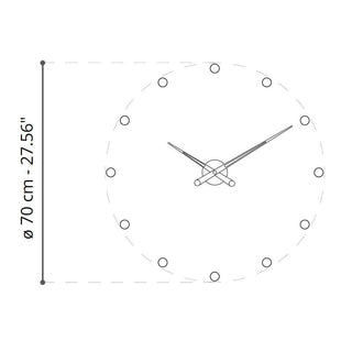 Nomon Rodón T 12T wall clock - Buy now on ShopDecor - Discover the best products by NOMON design