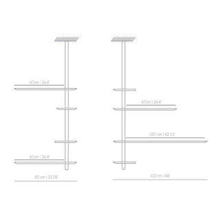 Nomon Única Estantería Shelving System Conf.9 corner modular bookcase - Buy now on ShopDecor - Discover the best products by NOMON design