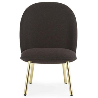 Normann Copenhagen Ace lounge chair full upholstery fabric with brass structure - Buy now on ShopDecor - Discover the best products by NORMANN COPENHAGEN design