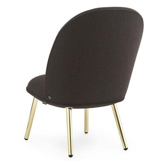 Normann Copenhagen Ace lounge chair full upholstery fabric with brass structure - Buy now on ShopDecor - Discover the best products by NORMANN COPENHAGEN design