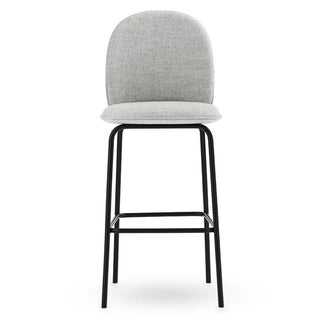 Normann Copenhagen Ace stool full upholstery black steel and seat h. 75 cm. - Buy now on ShopDecor - Discover the best products by NORMANN COPENHAGEN design