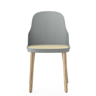 Normann Copenhagen Allez polypropylene chair with molded wicker seat and oak legs - Buy now on ShopDecor - Discover the best products by NORMANN COPENHAGEN design