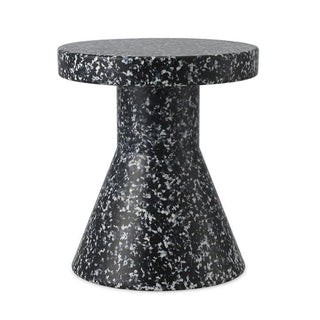 Normann Copenhagen Bit Cone recycled plastic stool/side table h. 42 cm. Normann Copenhagen Bit Black White - Buy now on ShopDecor - Discover the best products by NORMANN COPENHAGEN design