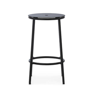 Normann Copenhagen Circa black steel stool h. 65 cm. - Buy now on ShopDecor - Discover the best products by NORMANN COPENHAGEN design