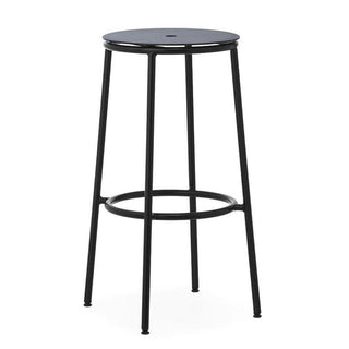 Normann Copenhagen Circa black steel stool h. 75 cm. - Buy now on ShopDecor - Discover the best products by NORMANN COPENHAGEN design