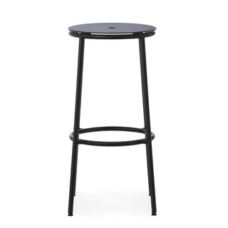 Normann Copenhagen Circa black steel stool h. 75 cm. - Buy now on ShopDecor - Discover the best products by NORMANN COPENHAGEN design