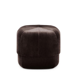 Normann Copenhagen Circus Large velvet pouf 46x46cm. with h.40 cm. Normann Copenhagen Circus Coffee - Buy now on ShopDecor - Discover the best products by NORMANN COPENHAGEN design