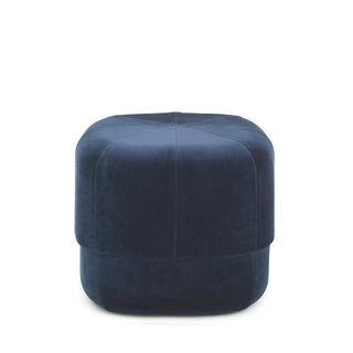 Normann Copenhagen Circus Large velvet pouf 46x46cm. with h.40 cm. Normann Copenhagen Circus Dark Blue - Buy now on ShopDecor - Discover the best products by NORMANN COPENHAGEN design