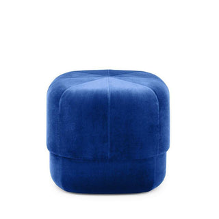 Normann Copenhagen Circus Large velvet pouf 46x46cm. with h.40 cm. Normann Copenhagen Circus Electric Blue - Buy now on ShopDecor - Discover the best products by NORMANN COPENHAGEN design