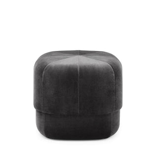 Normann Copenhagen Circus Large velvet pouf 46x46cm. with h.40 cm. Normann Copenhagen Circus Grey - Buy now on ShopDecor - Discover the best products by NORMANN COPENHAGEN design