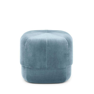 Normann Copenhagen Circus Large velvet pouf 46x46cm. with h.40 cm. Normann Copenhagen Circus Light Blue - Buy now on ShopDecor - Discover the best products by NORMANN COPENHAGEN design