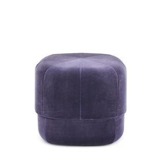 Normann Copenhagen Circus Large velvet pouf 46x46cm. with h.40 cm. Normann Copenhagen Circus Purple - Buy now on ShopDecor - Discover the best products by NORMANN COPENHAGEN design