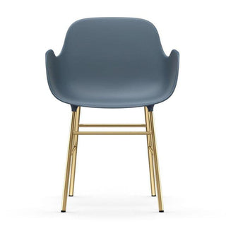 Normann Copenhagen Form polypropylene armchair with brass legs - Buy now on ShopDecor - Discover the best products by NORMANN COPENHAGEN design