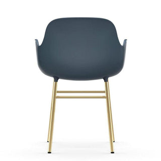 Normann Copenhagen Form polypropylene armchair with brass legs - Buy now on ShopDecor - Discover the best products by NORMANN COPENHAGEN design