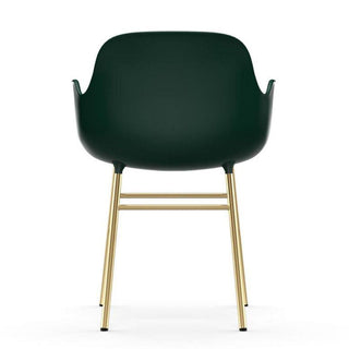 Normann Copenhagen Form polypropylene armchair with brass legs - Buy now on ShopDecor - Discover the best products by NORMANN COPENHAGEN design