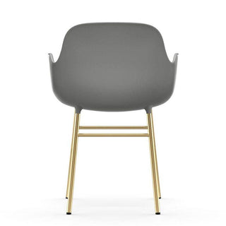 Normann Copenhagen Form polypropylene armchair with brass legs - Buy now on ShopDecor - Discover the best products by NORMANN COPENHAGEN design