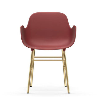 Normann Copenhagen Form polypropylene armchair with brass legs - Buy now on ShopDecor - Discover the best products by NORMANN COPENHAGEN design