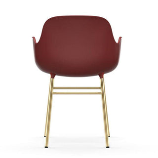 Normann Copenhagen Form polypropylene armchair with brass legs - Buy now on ShopDecor - Discover the best products by NORMANN COPENHAGEN design