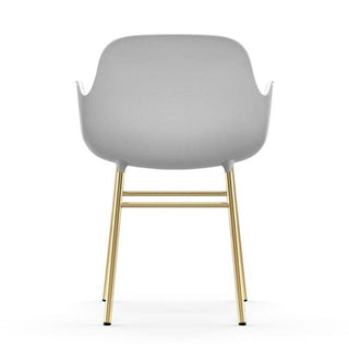 Normann Copenhagen Form polypropylene armchair with brass legs - Buy now on ShopDecor - Discover the best products by NORMANN COPENHAGEN design